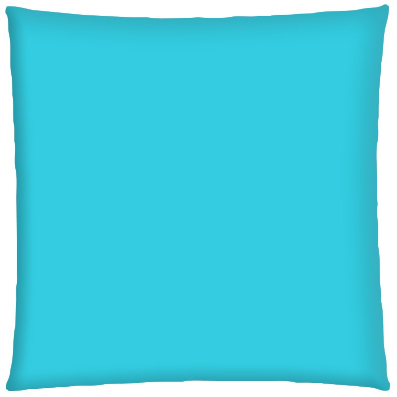 Coussin uni velours bleu turquoise 50x50 cm- cats&green tea